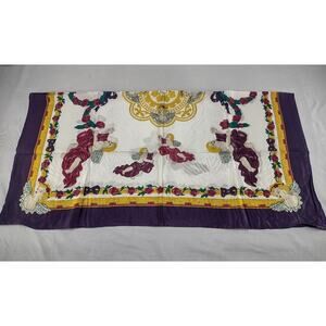 Mary Kay Women Silk‎ Scarf Signature Logo 36" X 36" Angels Cherubs Heaven